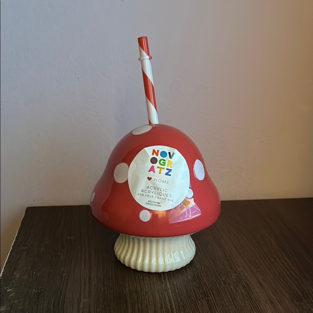 Novogratz Red Mushroom Cup